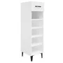 White engineered wood shoe rack 30x35x105 cm by vidaXL, Shoe racks and shoe organizers - Ref: Foro24-812807, Price: 50,17 €, ...