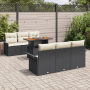 Conjunto de Sofás de Jardín de 7 Piezas con Cojines Negro Poliratán de , Sofás de exterior - Ref: Foro24-3358014, Precio: 541...