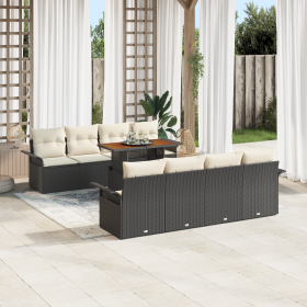 Comprar Set de Sofá de Jardín de 9 Piezas con