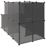 Cage for small animals black PP and steel 142x74x93 cm by vidaXL, Cages and habitats for small animals - Ref: Foro24-340573, ...