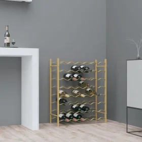 Weinregal aus goldenem Metall für 48 Flaschen von vidaXL, Weinregale - Ref: Foro24-340909, Preis: 94,45 €, Rabatt: %