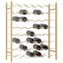 Gold metal wine rack for 48 bottles by vidaXL, Wine racks - Ref: Foro24-340909, Price: 94,45 €, Discount: %