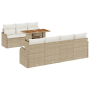 Juego de Sofá de Jardín de 8 Piezas con Cojines Beige Poliratán de , Sofás de exterior - Ref: Foro24-3358157, Precio: 619,18 ...