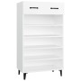Schuhschrank aus weißem Sperrholz 60x35x105 cm von vidaXL, Schuhregale und Schuhorganisatoren - Ref: Foro24-812789, Preis: 77...