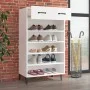 Mueble zapatero de madera contrachapada blanco 60x35x105 cm de vidaXL, Zapateros y organizadores de calzado - Ref: Foro24-812...