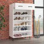 Schuhschrank aus weißem Sperrholz 60x35x105 cm von vidaXL, Schuhregale und Schuhorganisatoren - Ref: Foro24-812789, Preis: 77...