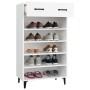 Schuhschrank aus weißem Sperrholz 60x35x105 cm von vidaXL, Schuhregale und Schuhorganisatoren - Ref: Foro24-812789, Preis: 77...