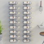 Wall wine rack for 9 bottles 2 units white iron by vidaXL, Wine racks - Ref: Foro24-340902, Price: 85,20 €, Discount: %