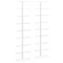 Wall wine rack for 9 bottles 2 units white iron by vidaXL, Wine racks - Ref: Foro24-340902, Price: 83,20 €, Discount: %