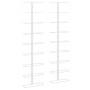 Wand-Weinregal für 9 Flaschen, 2 Einheiten, weißes Eisen von vidaXL, Weinregale - Ref: Foro24-340902, Preis: 85,20 €, Rabatt: %
