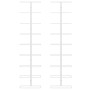 Wall wine rack for 9 bottles 2 units white iron by vidaXL, Wine racks - Ref: Foro24-340902, Price: 85,20 €, Discount: %