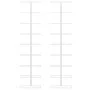 Wall wine rack for 9 bottles 2 units white iron by vidaXL, Wine racks - Ref: Foro24-340902, Price: 83,20 €, Discount: %