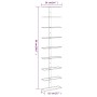 Wand-Weinregal für 9 Flaschen, 2 Einheiten, weißes Eisen von vidaXL, Weinregale - Ref: Foro24-340902, Preis: 85,20 €, Rabatt: %