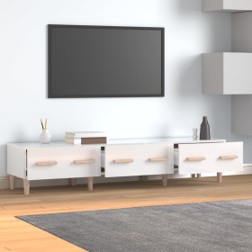 Hochglanzweißer TV-Schrank aus Sperrholz, 150 x 34,5 x 30 cm von vidaXL, TV-Möbel - Ref: Foro24-812642, Preis: 93,74 €, Rabat...