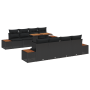 Juego de Sofá de Jardín de 9 Piezas con Cojines Ratán Poliéster Negro de de , Sofás de exterior - Ref: Foro24-3358787, Precio...