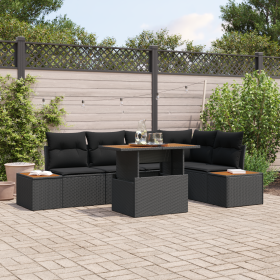 Conjunto de Sofás de Jardín de 6 Piezas con