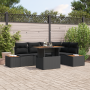 Conjunto de Sofás de Jardín de 6 Piezas con Cojines Negro Poliratán de , Sofás de exterior - Ref: Foro24-3358807, Precio: 492...
