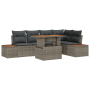 Set de Sofás de Jardín de 6 Piezas con Cojines Gris de Polirratán by , Outdoor sofas - Ref: Foro24-3358808, Price: 470,11 €, ...