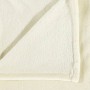 Manta de poliéster color crema 130x170 cm de vidaXL, Mantas - Ref: Foro24-136269, Precio: 20,22 €, Descuento: %