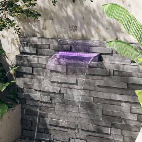 Waterfall fountain with acrylic RGB LED 45 cm by vidaXL, Fountains and waterfalls - Ref: Foro24-151402, Price: 121,10 €, Disc...