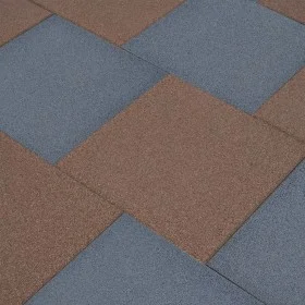 Rubber tiles fall protection 18 pcs gray 50x50x3 cm by vidaXL, Floors and carpets - Ref: Foro24-3096597, Price: 266,93 €, Dis...