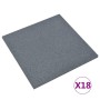 Fallschutz aus Gummifliesen, 18 Stück, grau, 50 x 50 x 3 cm von vidaXL, Böden und Teppiche - Ref: Foro24-3096597, Preis: 295,...