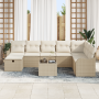 Conjunto de Sofá de Jardín de 9 Piezas con Cojines Beige Poliratán de de , Sofás de exterior - Ref: Foro24-3359040, Precio: 5...