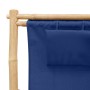 Bambus-Strandstuhl mit marineblauer Leinwand von vidaXL, Gartenstühle - Ref: Foro24-318596, Preis: 56,72 €, Rabatt: %