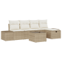 Set de Sofás de Jardín de 6 Piezas con Cojines Beige Poliratán | Foro24.es | Tu tienda online para hogar, jardín y más Foro24.es