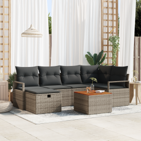 Comprar Juego de Sofá de Jardín de 7 Piezas con