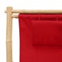 Strandkorb aus Bambus und rotem Segeltuch von vidaXL, Gartenstühle - Ref: Foro24-318597, Preis: 53,93 €, Rabatt: %