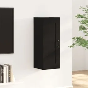 Black engineered wood hanging cabinet 35x34x90 cm by vidaXL, Lockers and storage cabinets - Ref: Foro24-812475, Price: 39,12 ...
