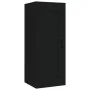 Black engineered wood hanging cabinet 35x34x90 cm by vidaXL, Lockers and storage cabinets - Ref: Foro24-812475, Price: 39,51 ...