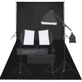 Fotostudio-Set mit Licht und Kulisse von vidaXL, Blitze und Studiobeleuchtung - Ref: Foro24-3094678, Preis: 220,44 €, Rabatt: %