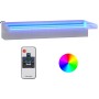 Wasserfallbrunnen mit RGB-LED aus Edelstahl 45 cm von vidaXL, Brunnen und Wasserfälle - Ref: Foro24-151409, Preis: 117,41 €, ...