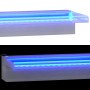 Wasserfallbrunnen mit RGB-LED aus Edelstahl 45 cm von vidaXL, Brunnen und Wasserfälle - Ref: Foro24-151409, Preis: 117,41 €, ...