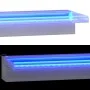 Waterfall fountain with RGB LED stainless steel 45 cm by vidaXL, Fountains and waterfalls - Ref: Foro24-151409, Price: 129,46...