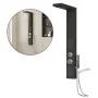 Duschpaneelsystem aus schwarzem Aluminium von vidaXL, Strahldüsen für Badewannen und Duschen - Ref: Foro24-151416, Preis: 155...