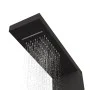 Duschpaneelsystem aus schwarzem Aluminium von vidaXL, Strahldüsen für Badewannen und Duschen - Ref: Foro24-151416, Preis: 155...
