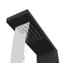 Duschpaneelsystem aus schwarzem Aluminium von vidaXL, Strahldüsen für Badewannen und Duschen - Ref: Foro24-151416, Preis: 155...