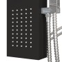 Duschpaneelsystem aus schwarzem Aluminium von vidaXL, Strahldüsen für Badewannen und Duschen - Ref: Foro24-151416, Preis: 158...