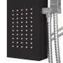 Duschpaneelsystem aus schwarzem Aluminium von vidaXL, Strahldüsen für Badewannen und Duschen - Ref: Foro24-151416, Preis: 155...