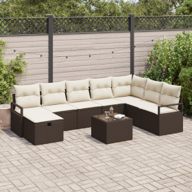 Comprar Conjunto de Sofá de Jardín de 9 Piezas