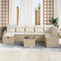 Juego de Sofá de Jardín de 9 Piezas con Cojines Beige Poliratán de , Sofás de exterior - Ref: Foro24-3360672, Precio: 660,16 ...