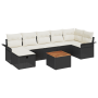 Conjunto de Sofás de Jardín de 8 Piezas con Cojines Negro Poliratán de , Sofás de exterior - Ref: Foro24-3360792, Precio: 488...