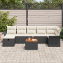 Conjunto de Sofás de Jardín de 8 Piezas con Cojines Negro Poliratán de , Sofás de exterior - Ref: Foro24-3360792, Precio: 488...