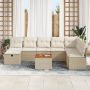 Juego de Sofá de Jardín de 9 Piezas con Cojines Beige Poliratán de , Sofás de exterior - Ref: Foro24-3360886, Precio: 635,40 ...