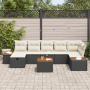 Conjunto de Sofás de Jardín de 8 Piezas con Cojines Ratán Sintético Negro de , Sofás de exterior - Ref: Foro24-3360976, Preci...