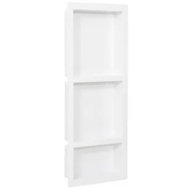 Shower niche with 3 matte gray compartments 41x99x9 cm by vidaXL, Shower walls and screens - Ref: Foro24-151399, Price: 120,4...