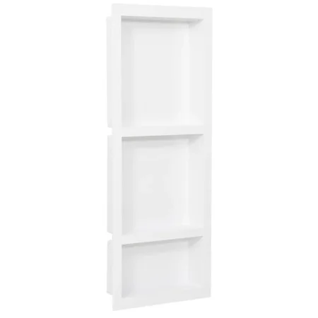 Shower niche with 3 matte gray compartments 41x99x9 cm by vidaXL, Shower walls and screens - Ref: Foro24-151399, Price: 120,4...